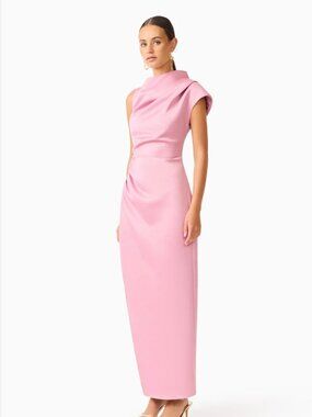 Elliatt | Dresses | Elliatt Tulsia Cape Maxi Dress In Pink Multi Size Small  | Poshmark